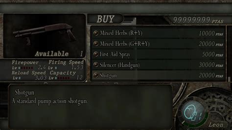 Resident Evil 4 UHD Cheat Table (1.1.0 and 1.0.6) .